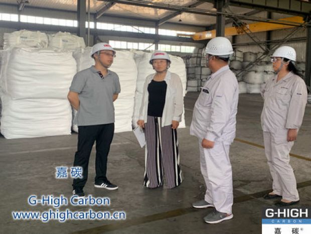 客戶到訪嘉碳實地考察增碳劑生產情況
